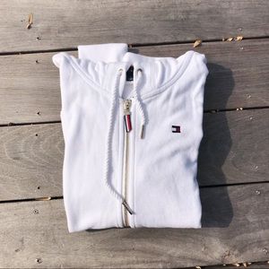 Tommy Hilfiger White Zip Up